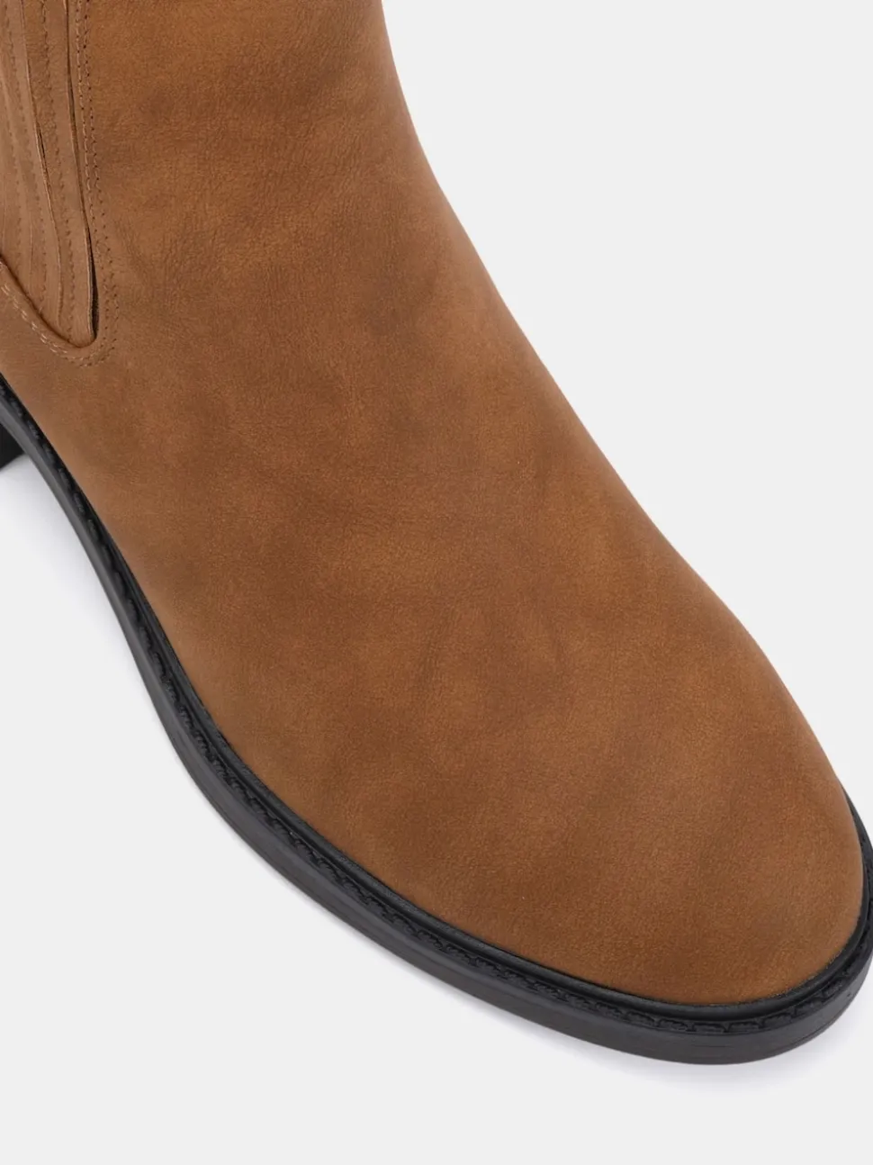 Novo Natural Wide Fit Wide Fit Darlina Flat Chelsea Ankle Boots