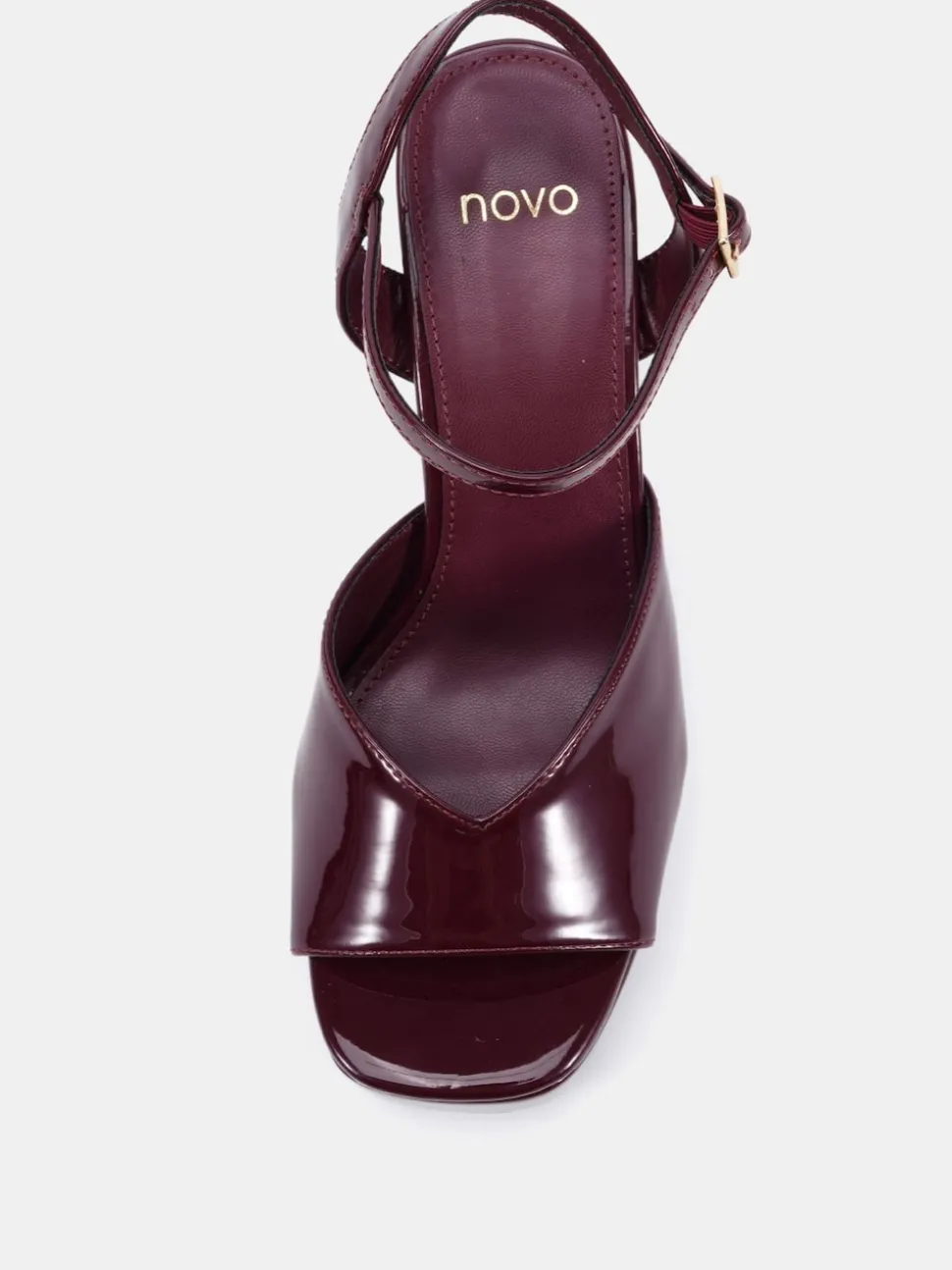 Novo Red Layla Platform Heeled Sandals