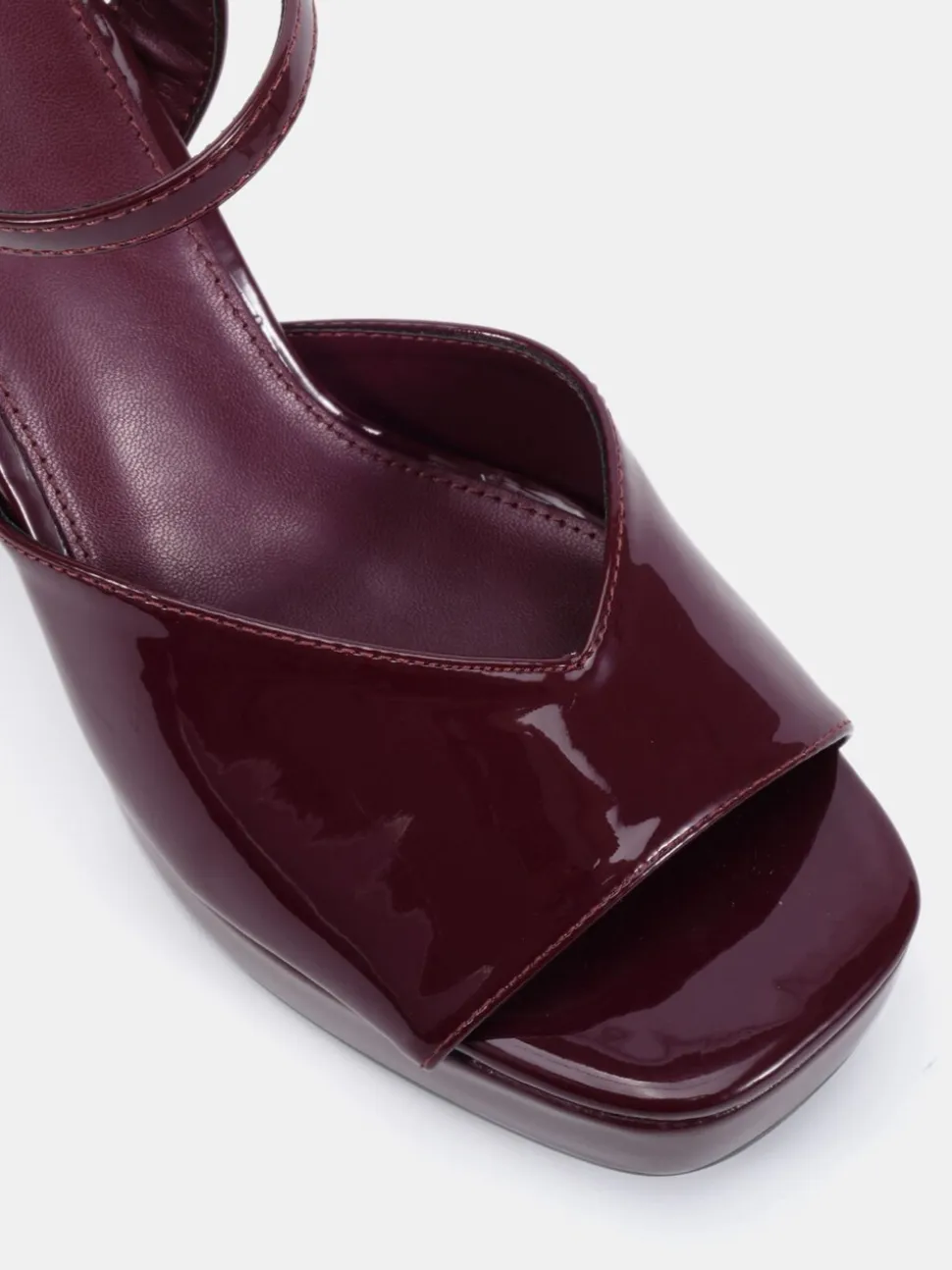 Novo Red Layla Platform Heeled Sandals