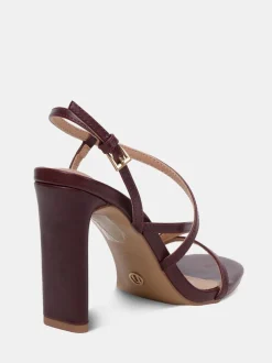 Novo Red MONDRIAN Strappy Heeled Sandals