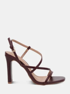 Novo Red Wide Fit MONDRIAN Strappy Heeled Sandals