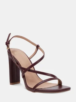 Novo Red Wide Fit MONDRIAN Strappy Heeled Sandals