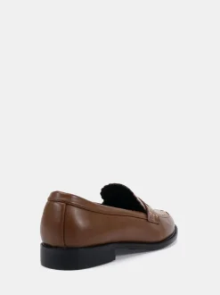 Novo Tan Wide Fit Carmella Loafers