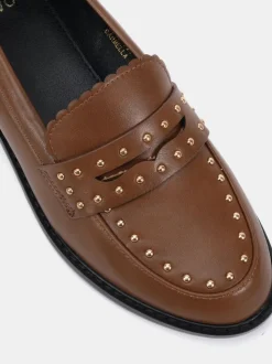 Novo Tan Wide Fit Carmella Loafers