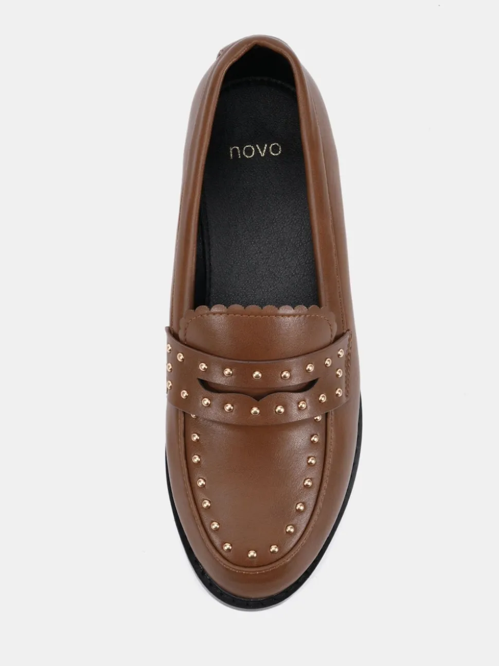 Novo Tan Wide Fit Carmella Loafers