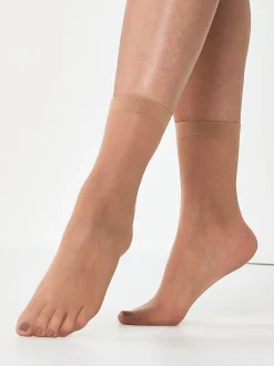 Nude 20 Denier Ankle Socks 5 Pack