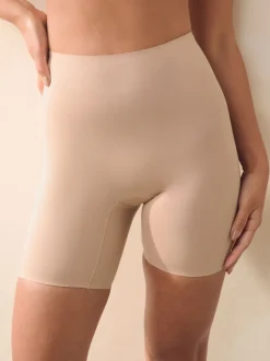 Nude Thigh Smoother Short Shaping Tummy Control Premium Cotton Blend Knickers