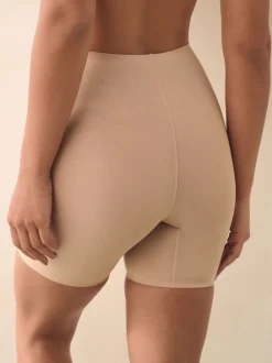 Nude Thigh Smoother Short Shaping Tummy Control Premium Cotton Blend Knickers