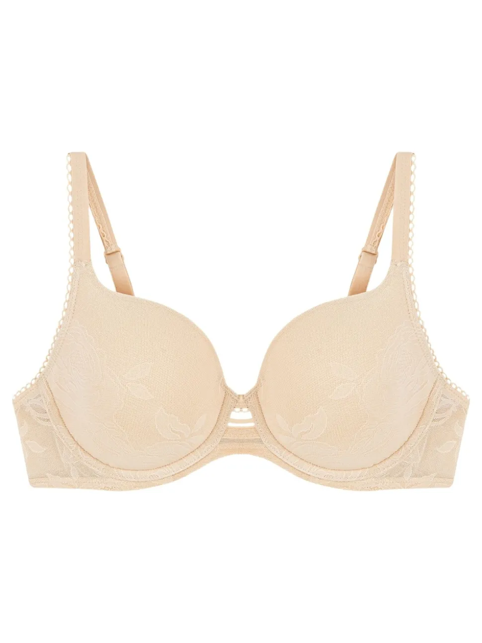 Nude Wild Rose Sensation Wired Padded Bra