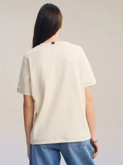 Oatmeal Cream Heavyweight Short Sleeve Crew Neck T-Shirt