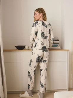 Oatmeal Hamish The Highland Cow Cosy Long Sleeve Pyjamas