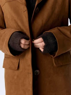 OBJECT Brown Faux Suede Jacket