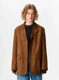 OBJECT Brown Faux Suede Jacket