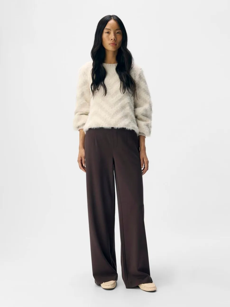 OBJECT Brown Wide Leg Trousers