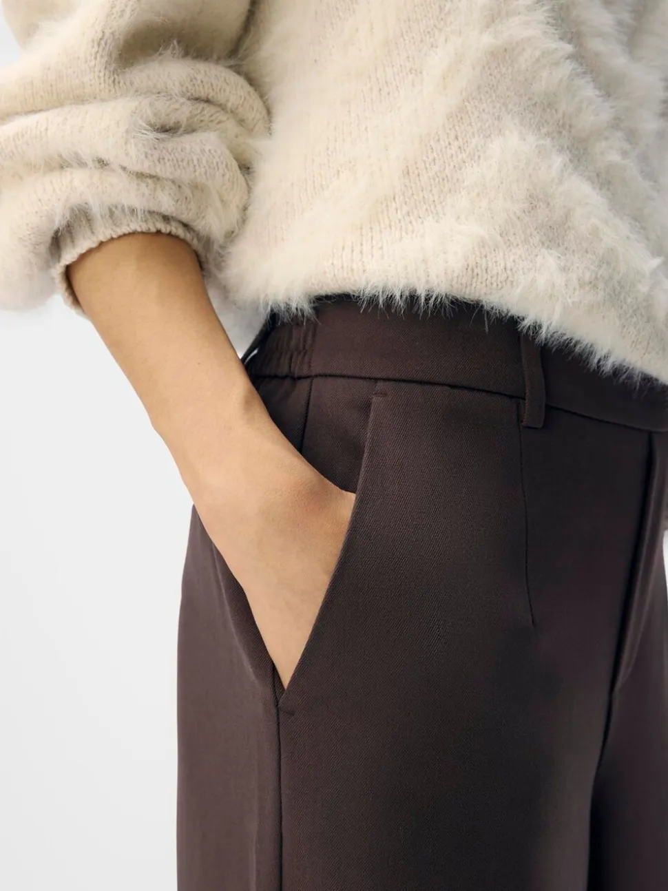 OBJECT Brown Wide Leg Trousers