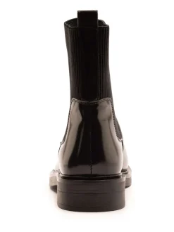 Off The Hook Black Brook Chelsea Ankle Boots With Elastic Side Panels