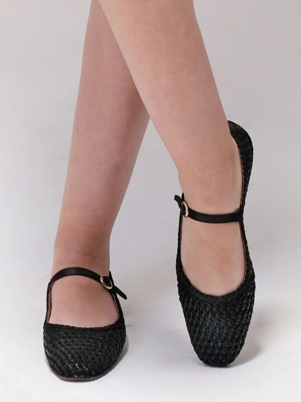 Off The Hook Black Regent Ballerina Leather Ballet Pumps
