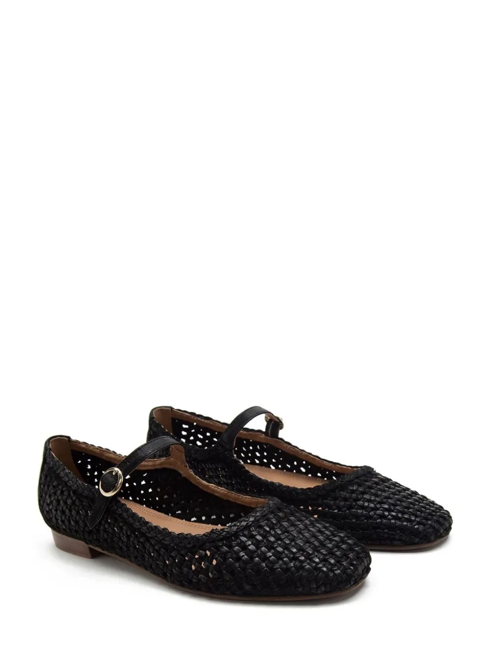 Off The Hook Black Regent Ballerina Leather Ballet Pumps