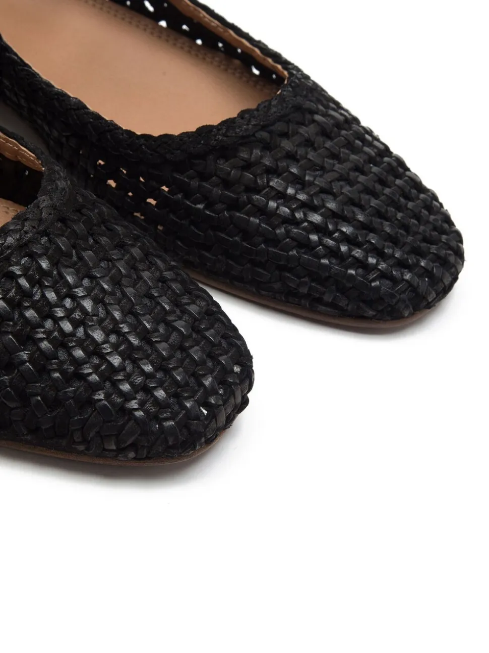 Off The Hook Black Regent Ballerina Leather Ballet Pumps