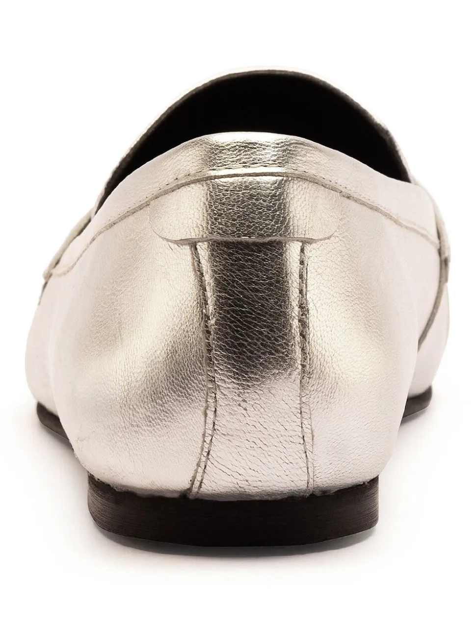 Off The Hook Silver Charing Flat Casual Slip On Leather Loafers