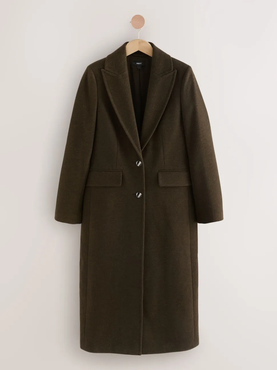 Olive Green Revere Coat