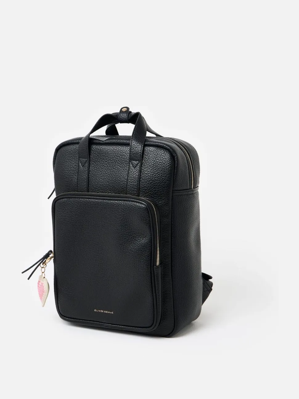 Oliver Bonas Black Mami Laptop Backpack