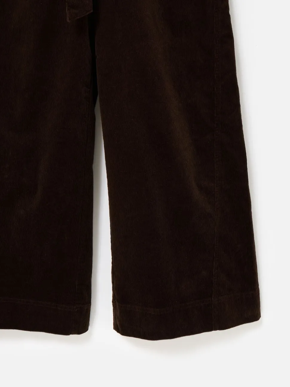 Oliver Bonas Brown Corduroy V-Neck Tie Waist Jumpsuit