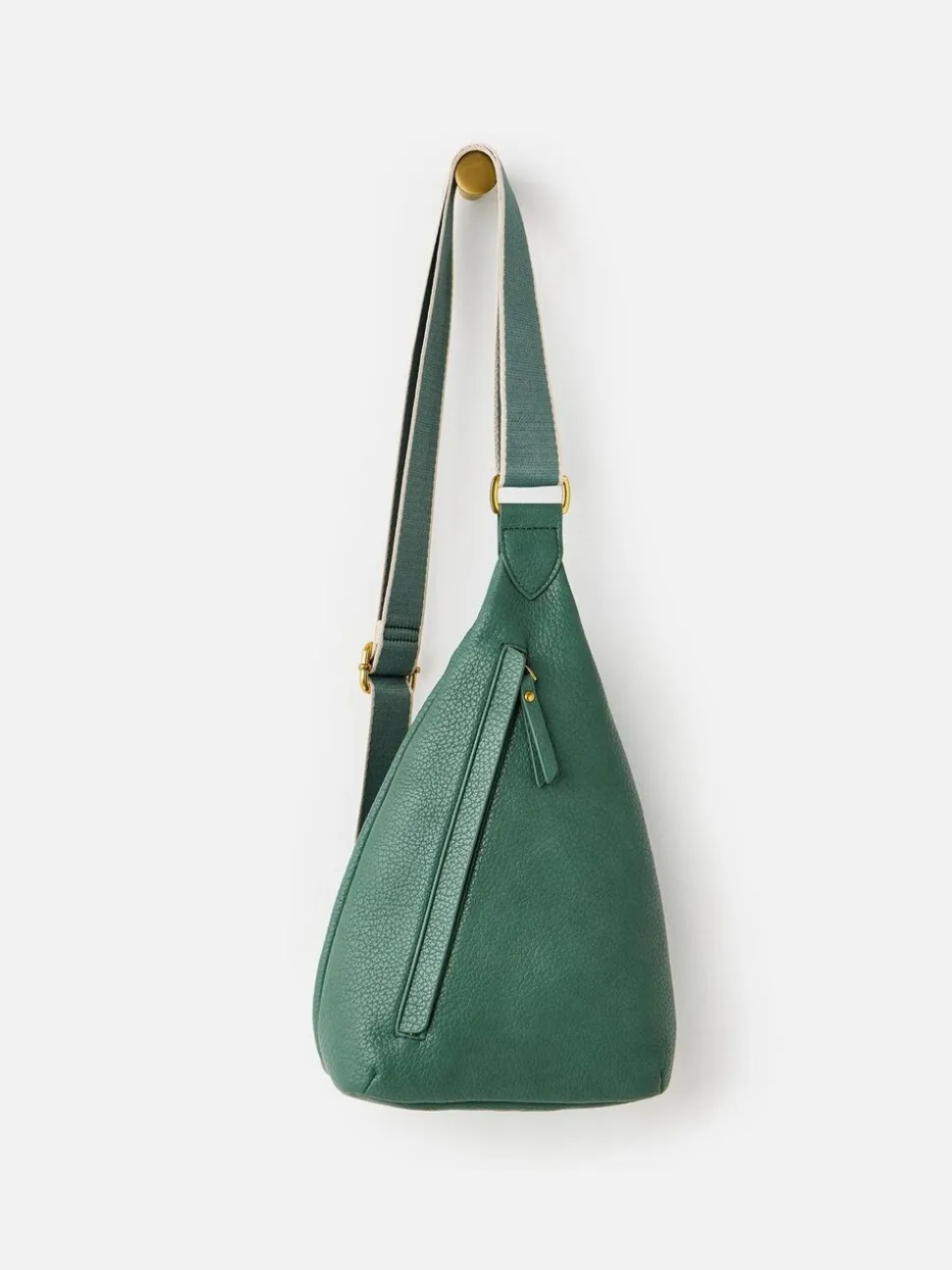 Oliver Bonas Green Brooke Cream Cross-Body Belt Bag