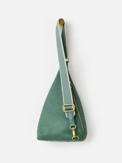 Oliver Bonas Green Brooke Cream Cross-Body Belt Bag