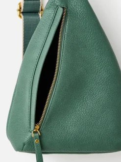 Oliver Bonas Green Brooke Cream Cross-Body Belt Bag