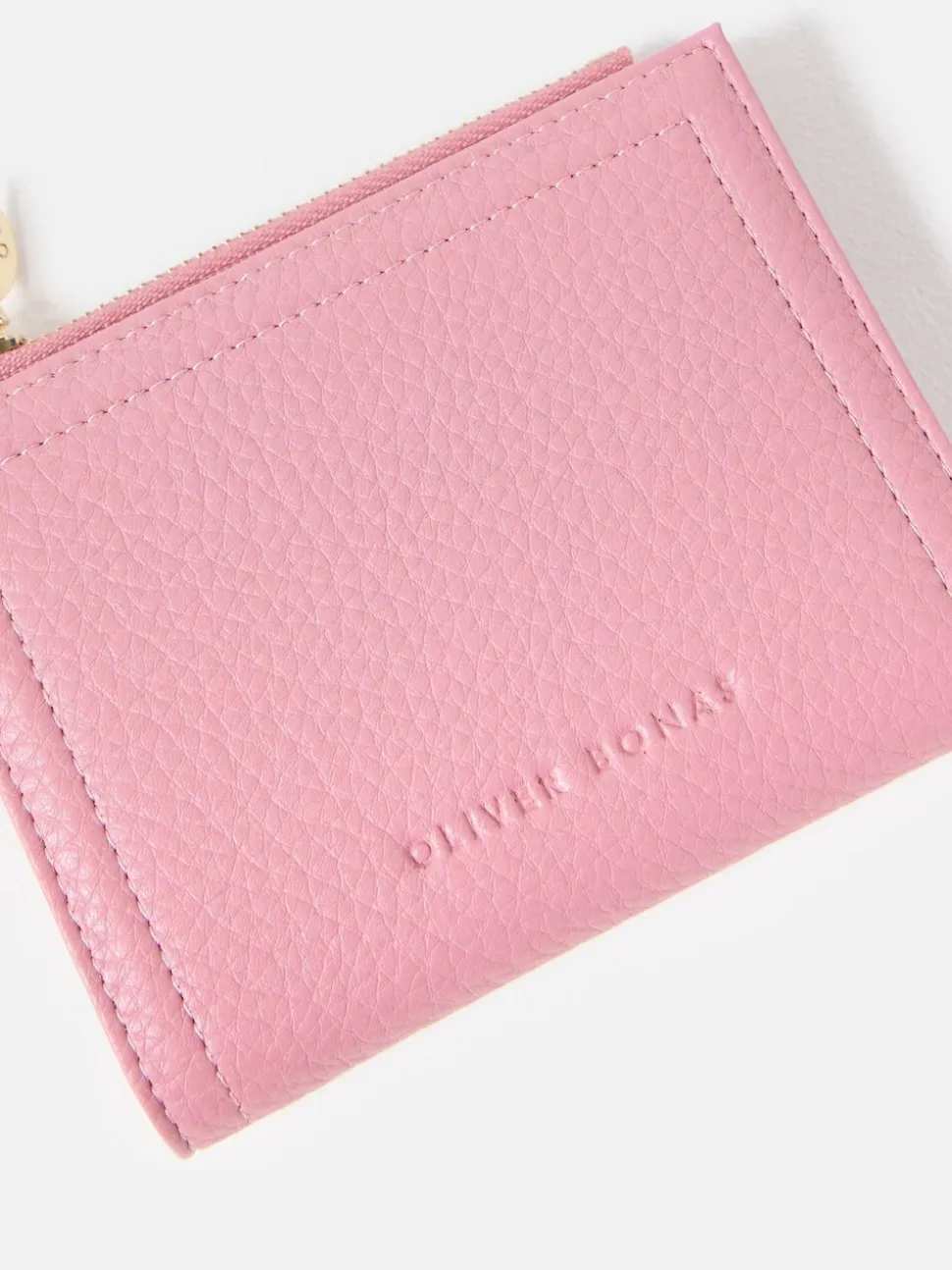 Oliver Bonas Pink Kinley Zipped Coin Purse