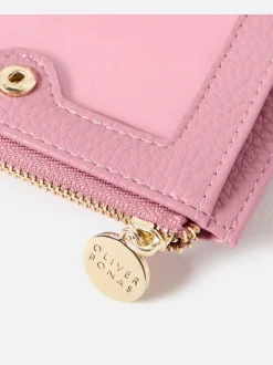 Oliver Bonas Pink Kinley Zipped Coin Purse