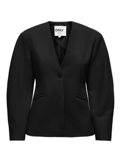 ONLY Black Balloon Sleeve Blazer