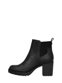 ONLY Black Block Heel Chelsea Boots