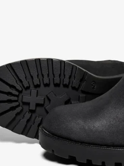ONLY Black Block Heel Chelsea Boots
