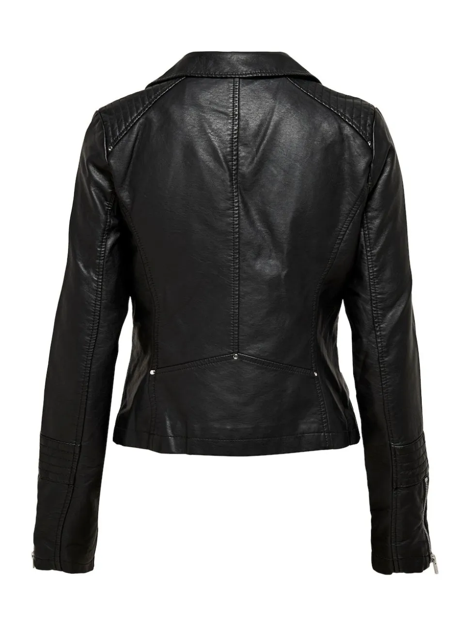 ONLY Black Faux Leather Biker Jacket