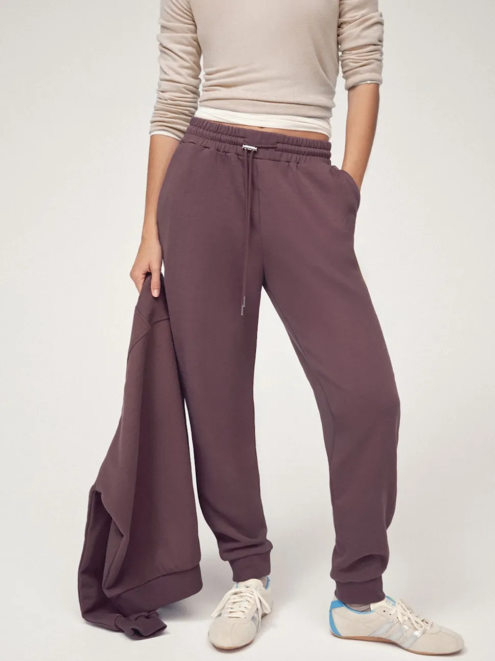 OSIA Brown Cuffed Joggers
