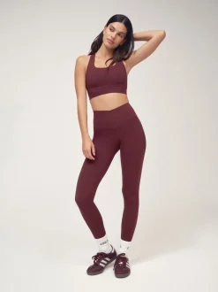 OSIA Cherry Red Cross Back Bra Top
