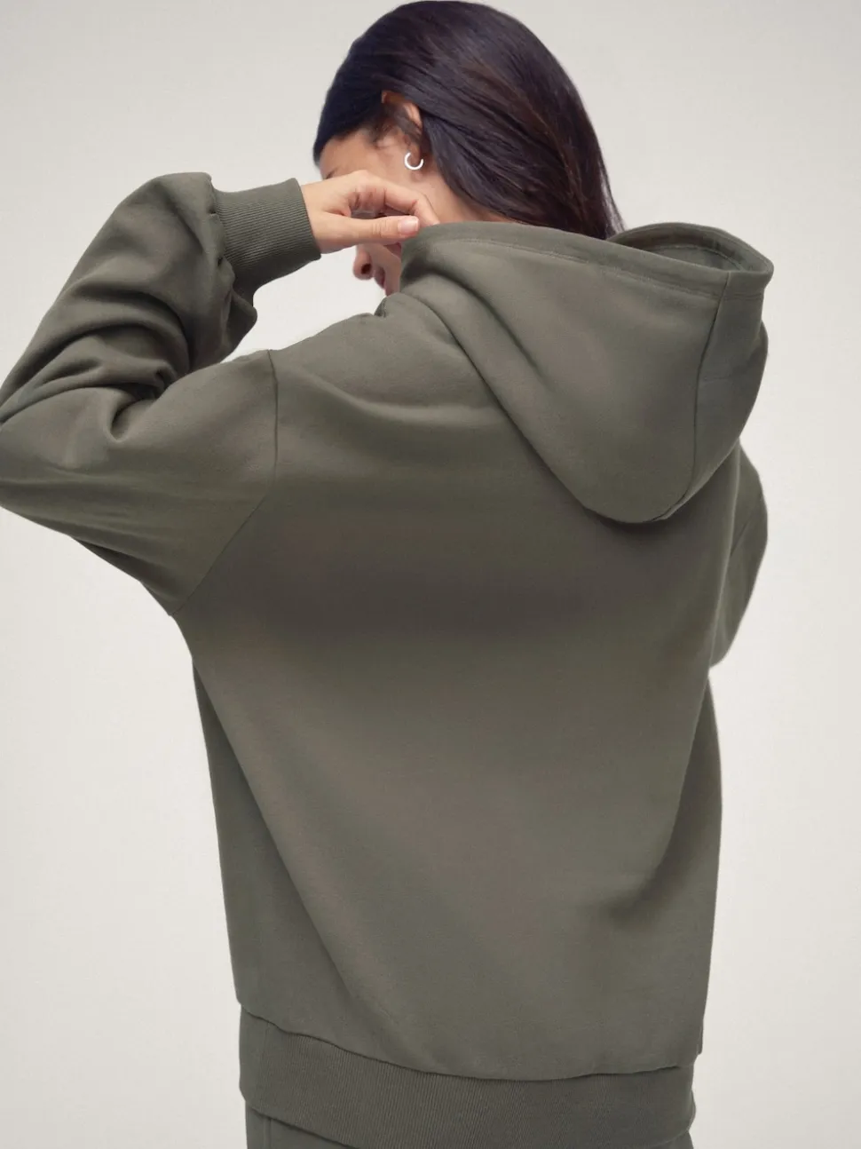 OSIA Olive Green Oversized Hoodie