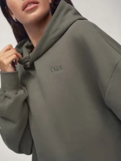 OSIA Olive Green Oversized Hoodie