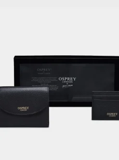 Osprey London Black The Tilly Leather Purse Gift Set