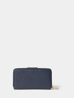 Osprey London Blue The Core Medium Leather Popper Matinee Purse