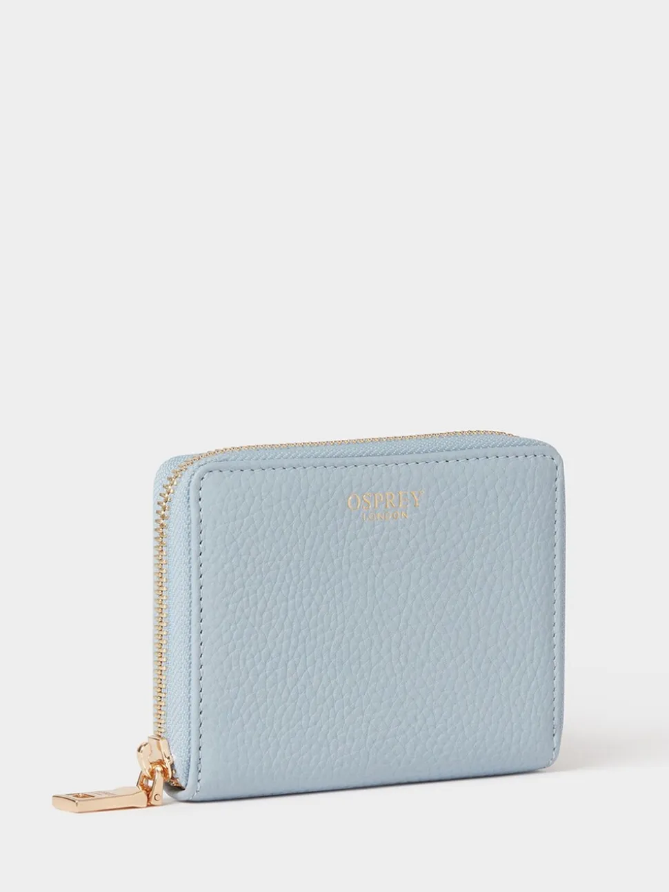 Osprey London Blue The Core Small Leather Zip Around Purse