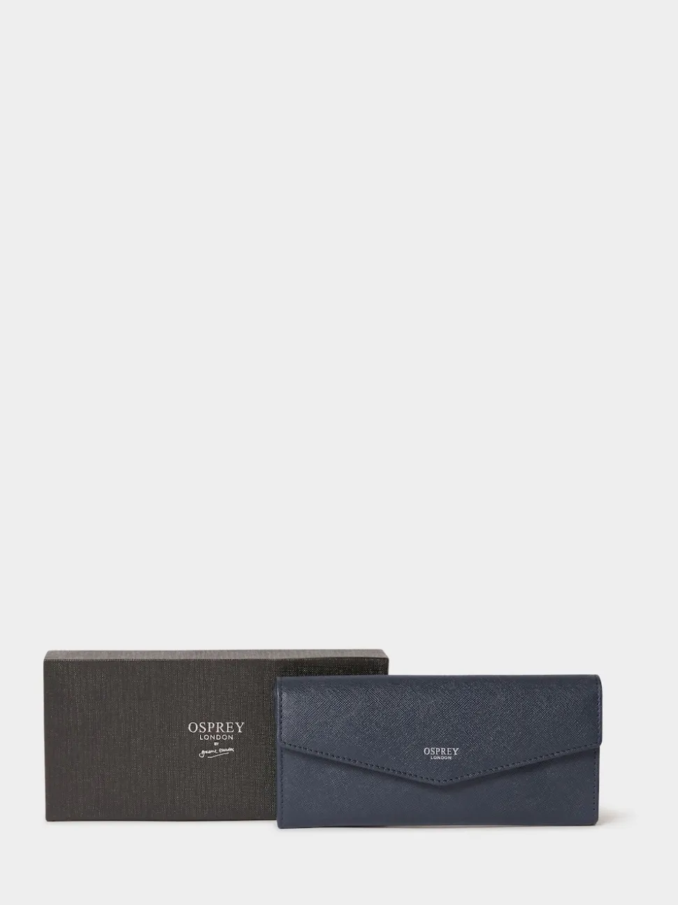 Osprey London Blue The Neptune Leather Purse & Card Holder Set