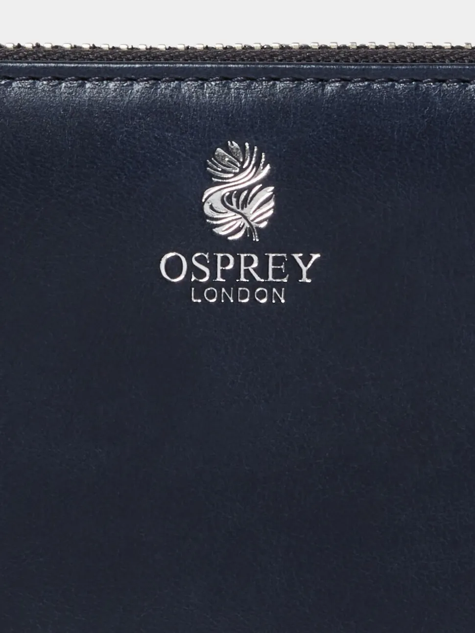 Osprey London Blue The Wentworth Large Leather Zip Around Purse