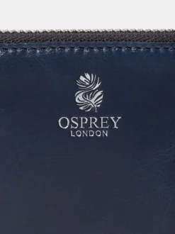 Osprey London Blue The Wentworth Medium Leather Zip Around Purse