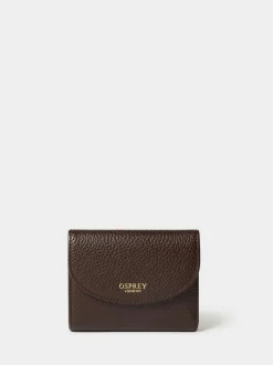 Osprey London Brown The Core Small Leather Matinee Purse