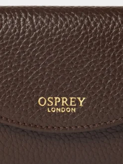 Osprey London Brown The Core Small Leather Matinee Purse