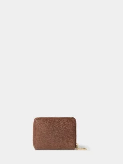 Osprey London Brown The Core Small Leather Zip Around Purse