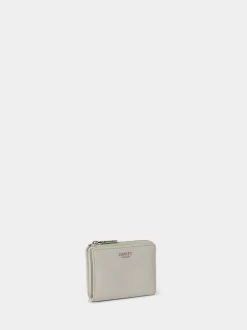 Osprey London Grey The Stella Medium Leather Zip Purse